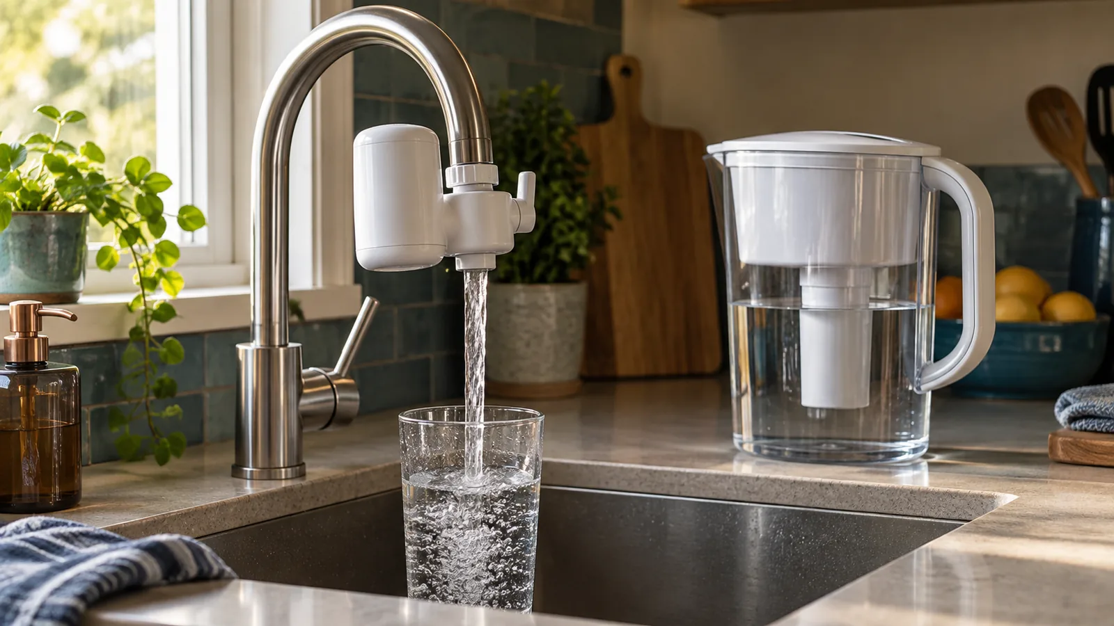 PUR review: representative filter type shown in a home kitchen