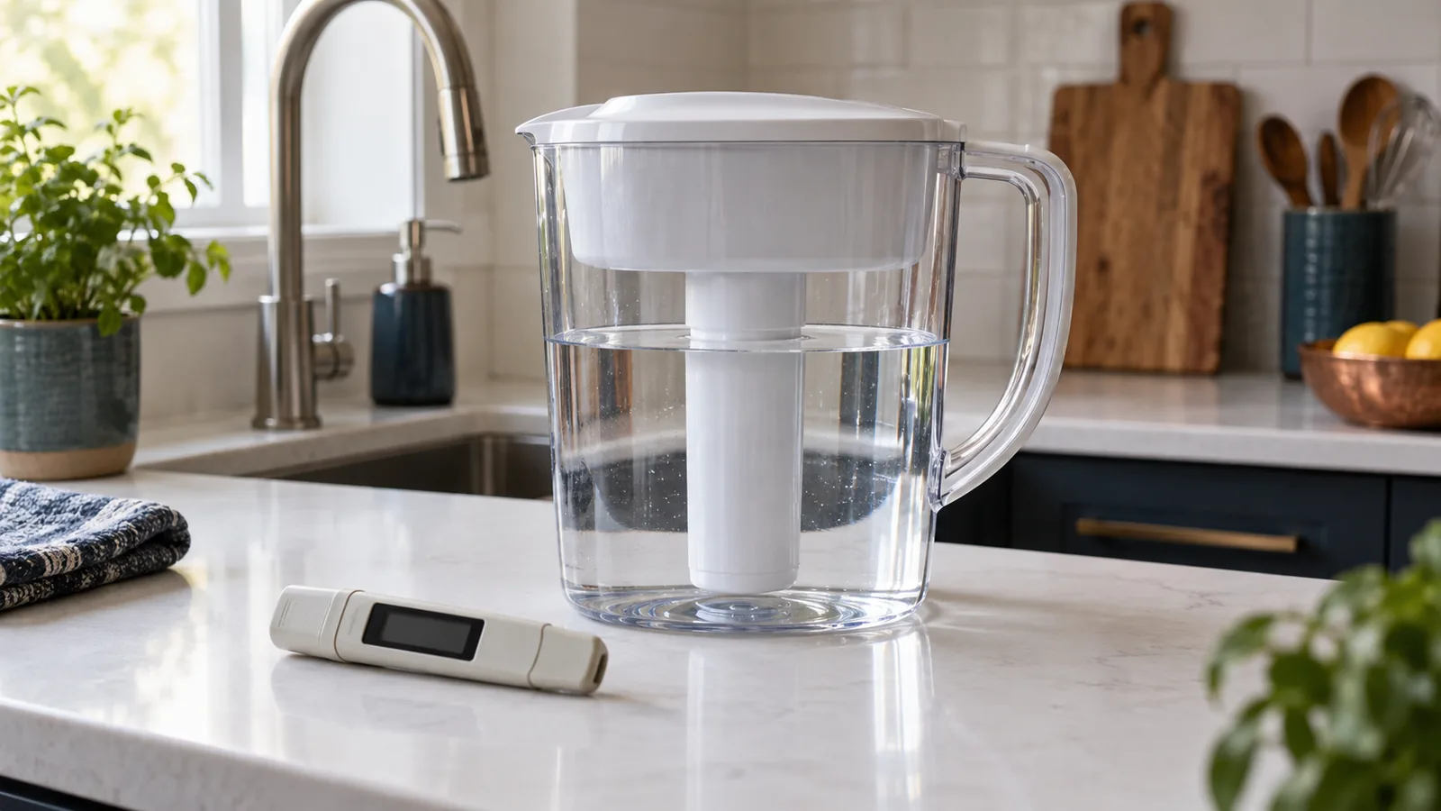 ZeroWater review: representative filter type shown in a home kitchen